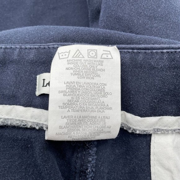 Lee Women's Just Below The Waist Straight Leg Pants Size 14M Navy Blue - Picture 5 of 11